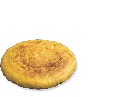 Round Spanish “ Tortilla” with onion