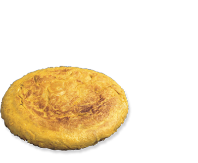 Round Spanish  Tortilla with onion